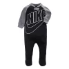 Baby Boy Nike Futura Black Footed Sleep & Play