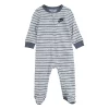Baby Nike Logo Striped Zip Sleep & Play