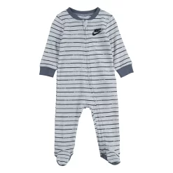 Baby Nike Logo Striped Zip Sleep & Play