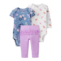 Baby Girl Carter's 3-Piece Floral Bodysuit Set