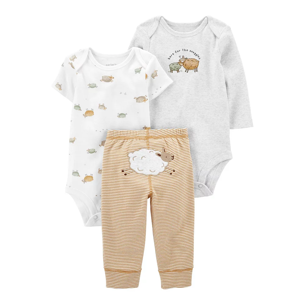 Baby Carter's 3-Piece Lamb Bodysuit Set