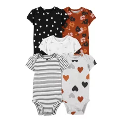 Baby Carter's 5-Pack Short-Sleeve Bodysuits