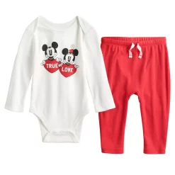 Disney's Mickey & Minnie Mouse Baby Girl Bodysuit & Leggings Set by Jumping Beans®