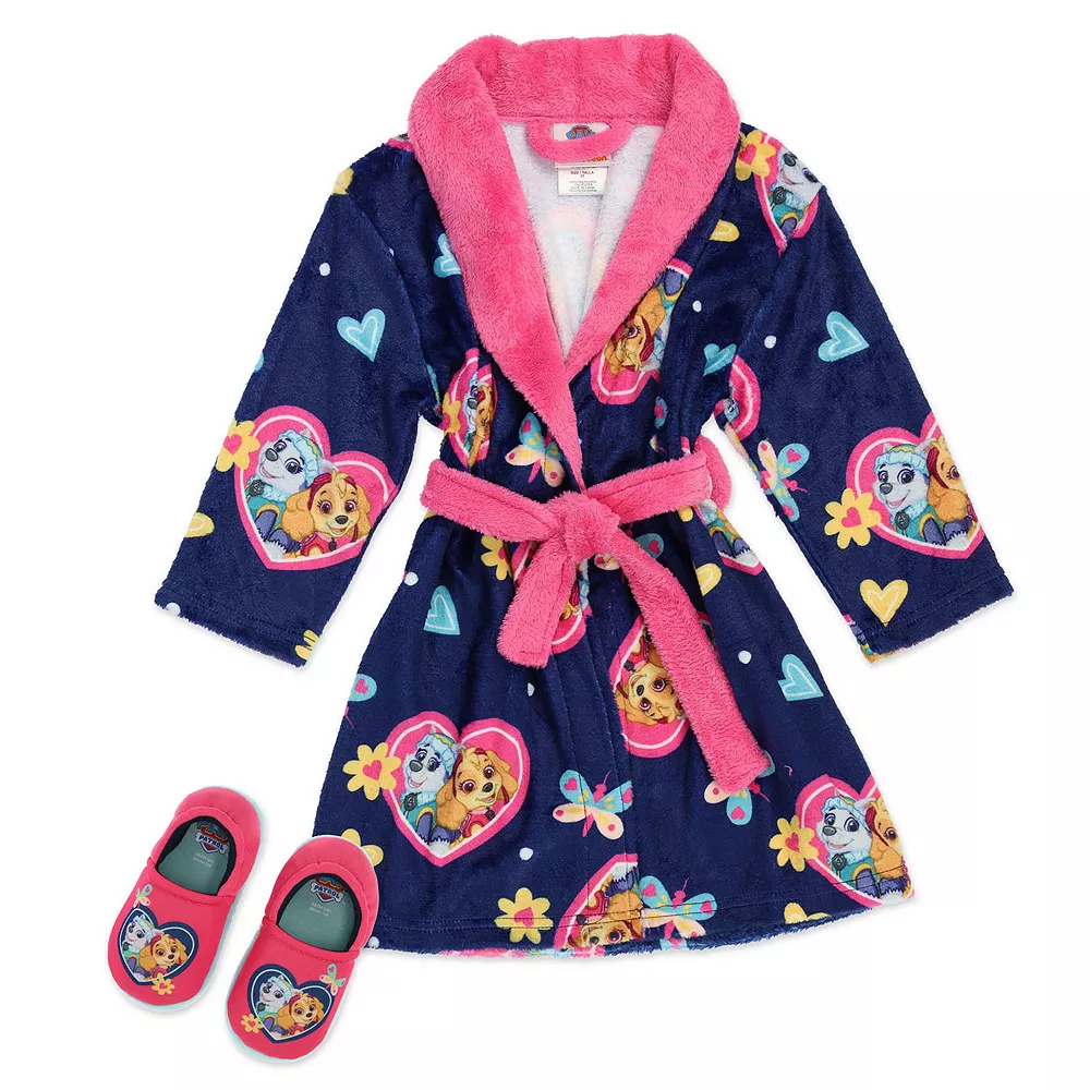 Toddler Girl PAW Patrol Robe & Slipper Set