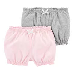 Baby Girl Carter's 2-Pack Pull-On Bubble Shorts