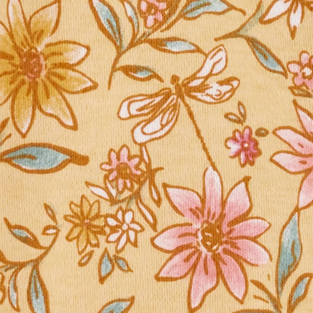 Baby Girl Carter's Flowers & Dragonflies Sleep & Play - Image 2