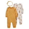 Baby Girl Carter's 3-Piece Jumpsuits & Headwrap Set