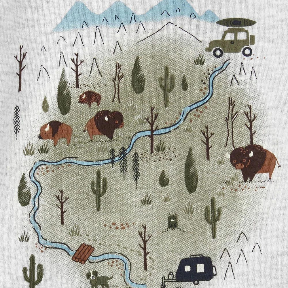 Baby Boy Carter's Buffalo Romper, Tee, & Shorts Set - Image 3