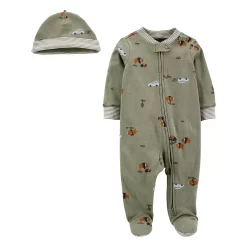 Baby Boy Carter's 2-Piece Cap & Sleep & Play Set