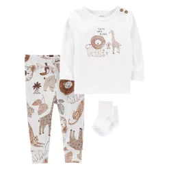Baby Carter's 3-Piece Safari Animals Outfit