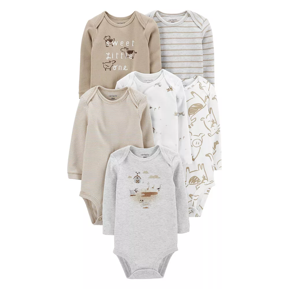 Baby Carter's 6-Pack Long-Sleeve Original Bodysuits