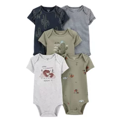 Baby Boy Carter's 5-Pack Short-Sleeve Original Bodysuits