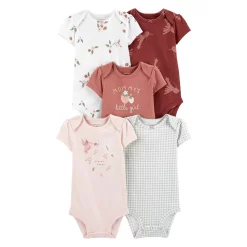 Baby Girl Carter's 5-Pack Short-Sleeve Original Bodysuits