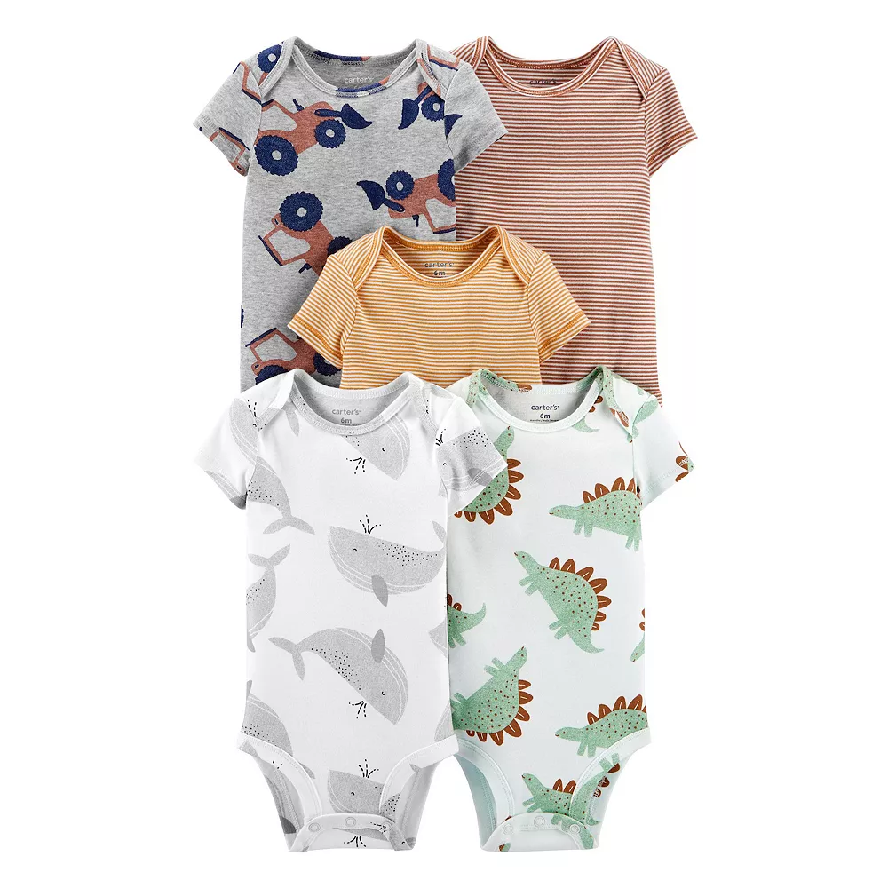 Baby Boy Carter's 5-Pack Short-Sleeve Original Bodysuits