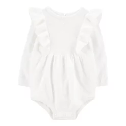 Baby Girl Carter's Ruffle Long-Sleeve Bodysuit