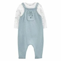 Baby Carter's 2-Piece Long-Sleeve Tee & Sweater Coverall Set