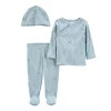 Baby Carter's 3-Piece Side-Snap Top & Pant Set