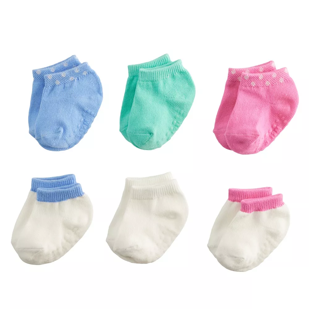 Baby / Toddler Girl Jumping Beans® 6-Pack Low Cut Socks - Image 2