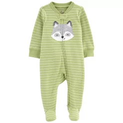 Baby Boy Carter's Raccoon 2-Way Zip Cotton Sleep & Play
