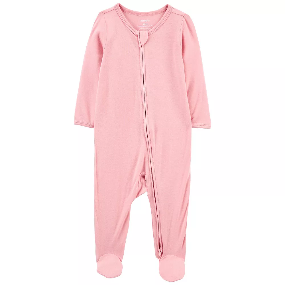 Baby Girls Carter's Zip-Up Lenzing Ecovero Sleep & Play