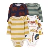 Baby Boy Carter's 4-Pack Long-Sleeve Bodysuits