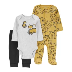 Baby Carter's 3-Piece Tiger Sleep & Play and Pants Set