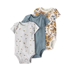 Baby Little Planet by Carter's 3-Pack Ribbed Bodysuits