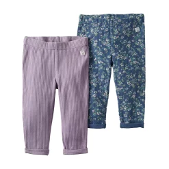 Baby Girl Little Planet by Carter's 2-Pack Ribbed Pants