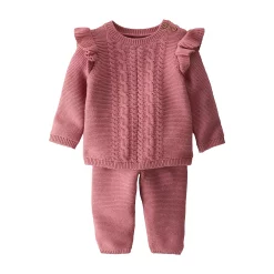 Baby Girl Little Planet by Carter's Organic Sweater & Pants Set
