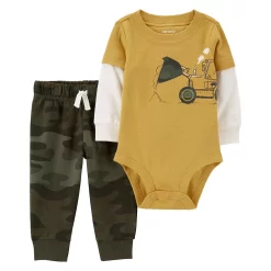 Baby Carter's 2-Piece Layered-Look Bodysuit & Pant Set