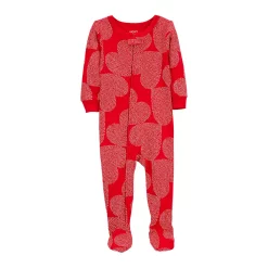 Toddler Carter's Hearts Cotton Footed Pajamas