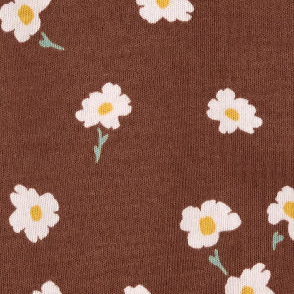 Baby Girl Carter's Floral 2-Way Zip Sleep & Play - Image 2