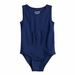 Baby Girl Jumping Beans® Adaptive Easy Dressing & Abdominal Access Sleeveless Romper