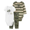 Baby Carter's 3-Piece Truck Bodysuits & Pants Set