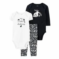 Baby Carter's 3-Piece Rabbit Bodysuits & Pant Set