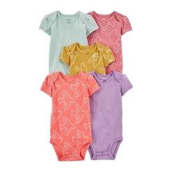Baby Carter's 5-Pack Short-Sleeve Bodysuits