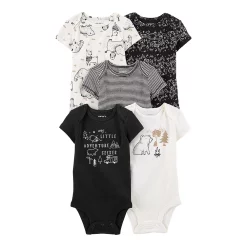 Baby Carter's 5-Pack Short-Sleeve Bodysuits