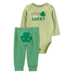 Baby Carter's 2-Piece St. Patrick's Day Bodysuit & Pant Set