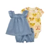 Baby Girl Carter's 3-Piece Little Short Set