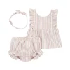 Baby Girl Carter's 3-Piece Striped Little Short Set