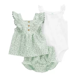 Baby Girl Carter's 3-Piece Floral Little Short Set