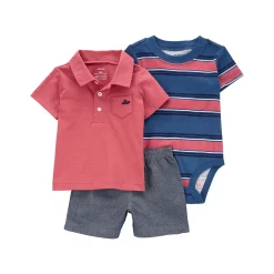 Baby Boy Carter's 3-Piece Polo Little Short Set