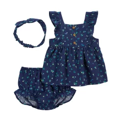 Baby Girl Carter's 3-Piece Floral Tank & Diaper Cover Set