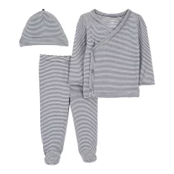 Baby Boy Carter's Kimono Top, Pants & Hat Set