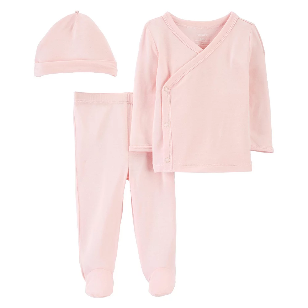 Baby Carter's Essential Top, Pants & Hat Set