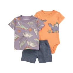 Baby Boy Carter's 3-Piece Dinosaur Little Short Set