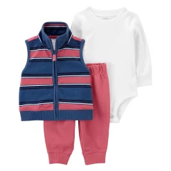 Baby Carter's 3-Piece Striped Vest Set