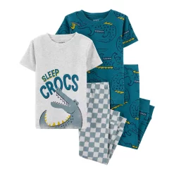 Baby Carter's 4-Piece Crocodile Pajama Set