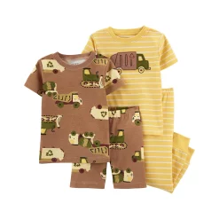 Baby Carter's 4-Piece Trucks Pajama Set