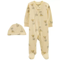 Baby Carter's 2-Piece 2-Way Zip Sleep & Play & Cap Set